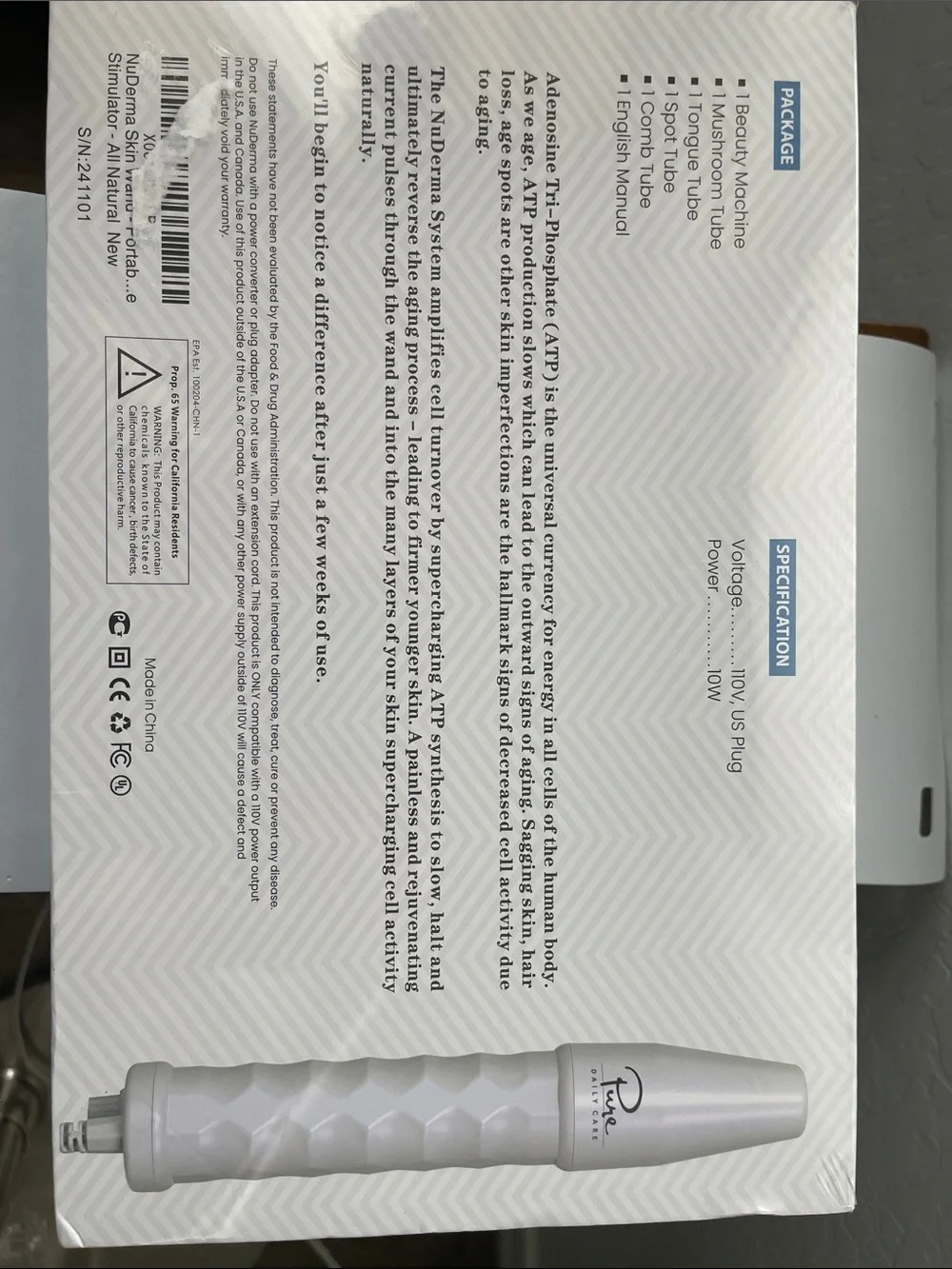 Pur DailyCare Nu DermaHandheld Skin Care Device - White/Silver